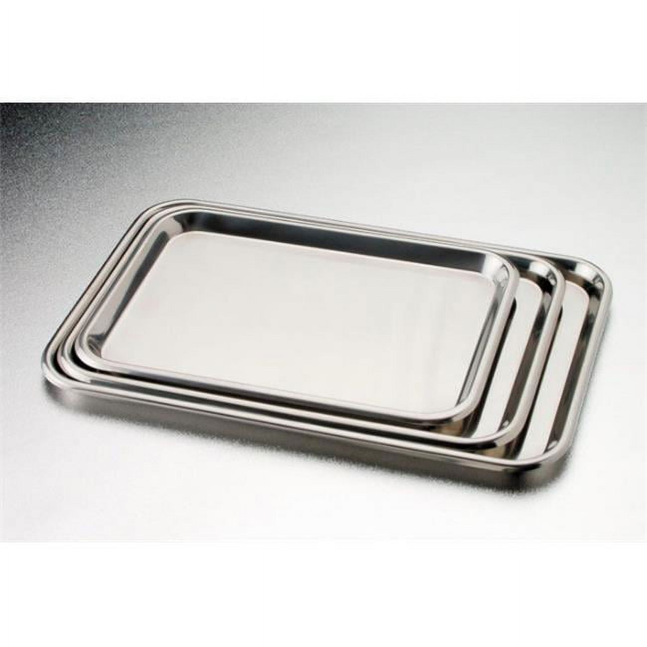 4262 15.125 X 10.5 X 0.625 In. Stainless Steel Instrument Flat Tray