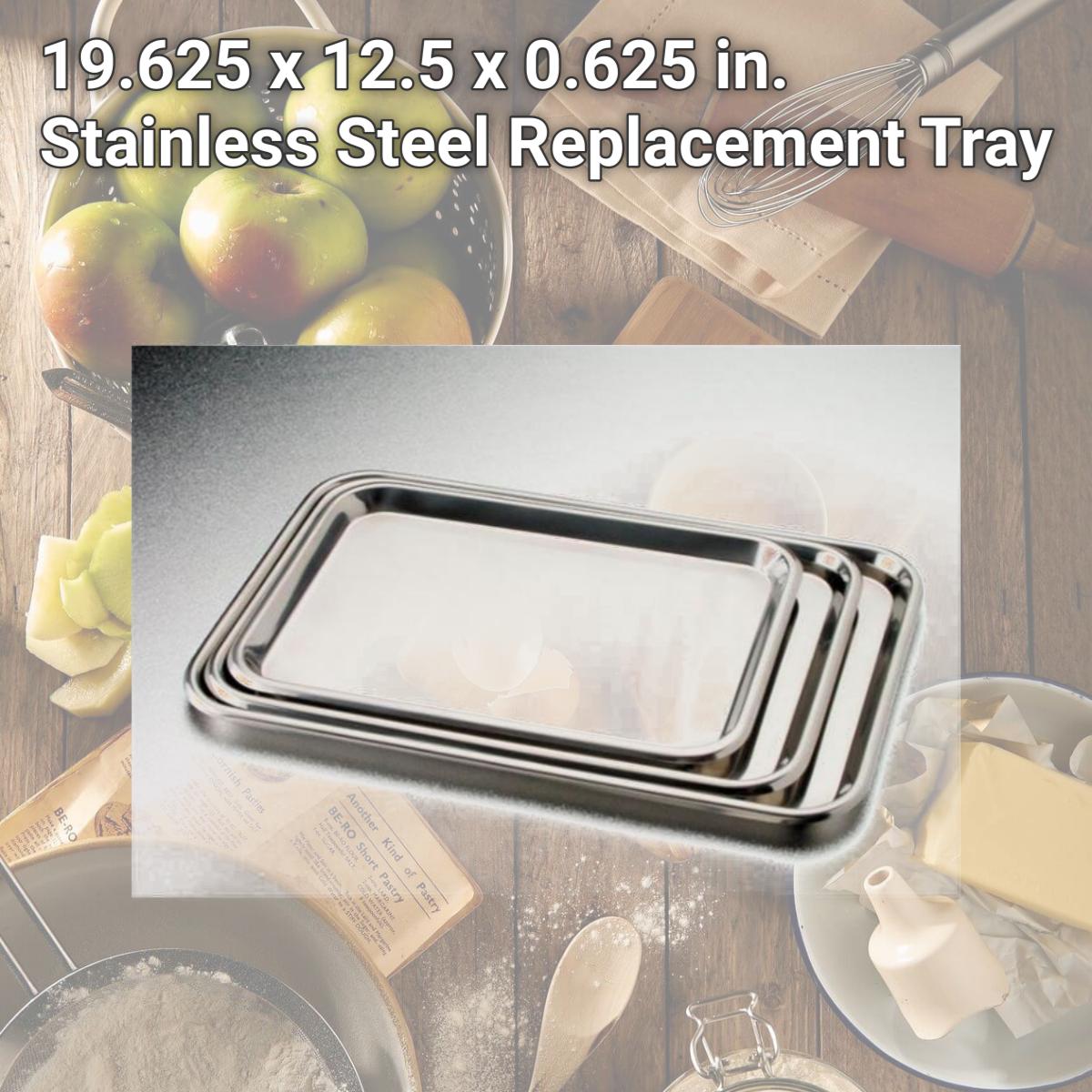 Picture of Tech Med 4264 19.625 x 12.5 x 0.625 in. Stainless Steel Replacement Tray