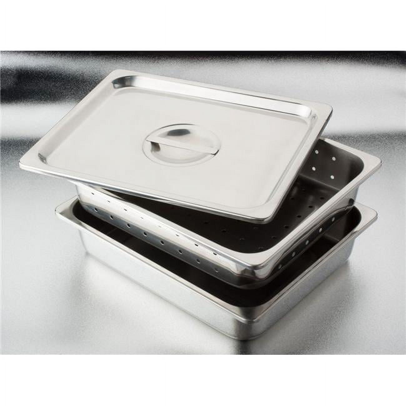 4271 12.5 X 10.75 X 4 In. Stainless Steel Instrument Tray With No Cover