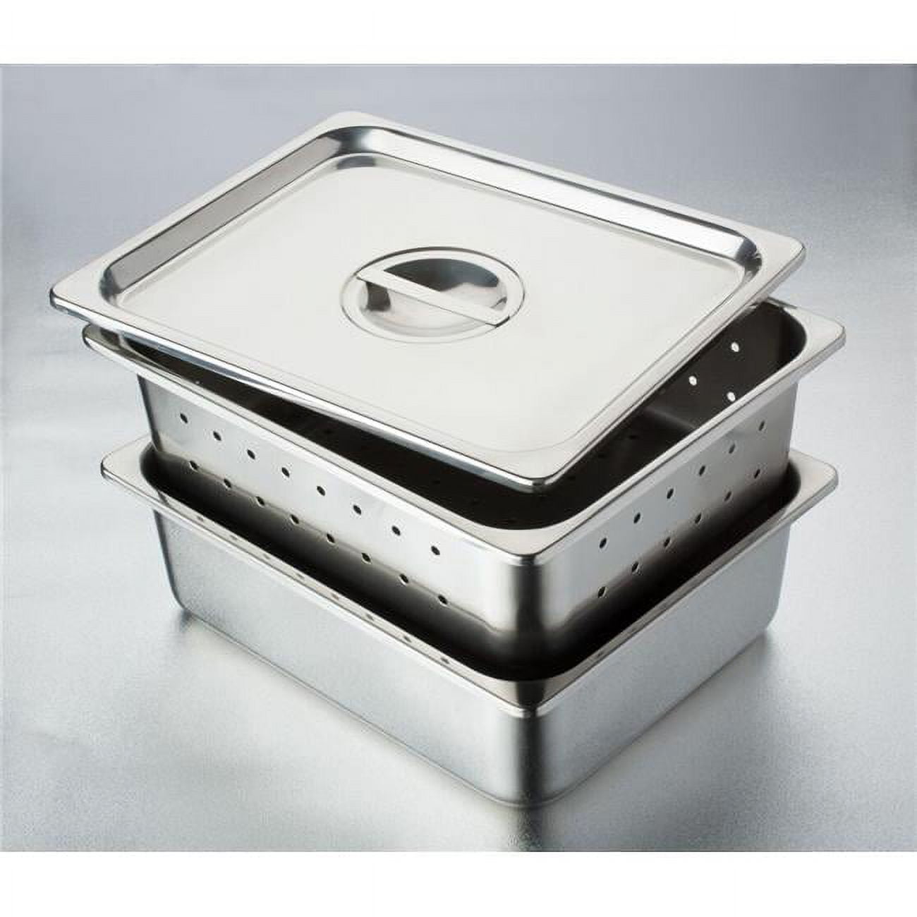 4273 12.5 X 7 X 4 In. Stainless Steel Instrument Tray With No Cover