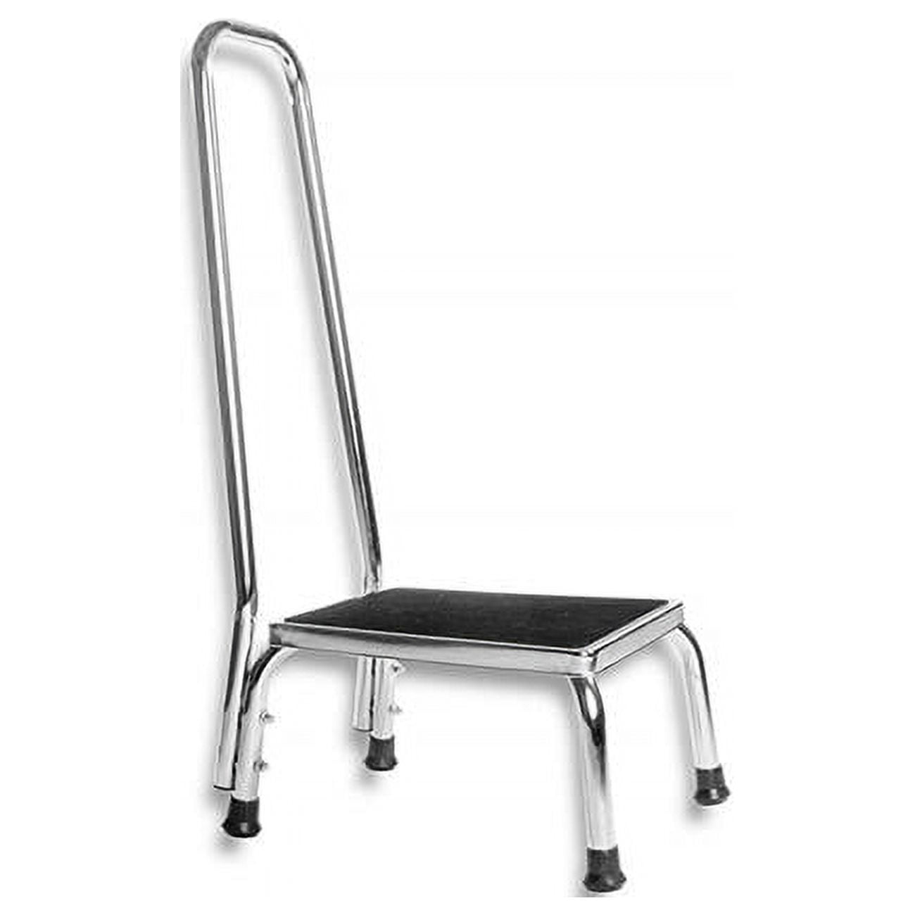 4348 Bariatric Foot Stool With Handrail, Chrome