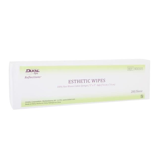 900305 3 X 3 In. Reflections Esthetic 4-ply Wipes