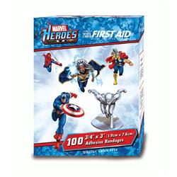 1087837 0.75 X 3 In. Avengers Adhesive Captain America & Ironman Sterile Bandages