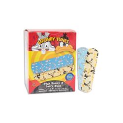 1075737 0.75 X 3 In. Looney Tunes Adhesive Sterile Bugs Bunny & Daffy Duck Bandages