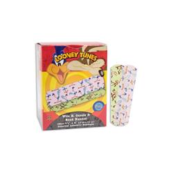 1076737 0.75 X 3 In. Looney Tunes Adhesive Wile E. Coyote & Road Runner Sterile Bandages