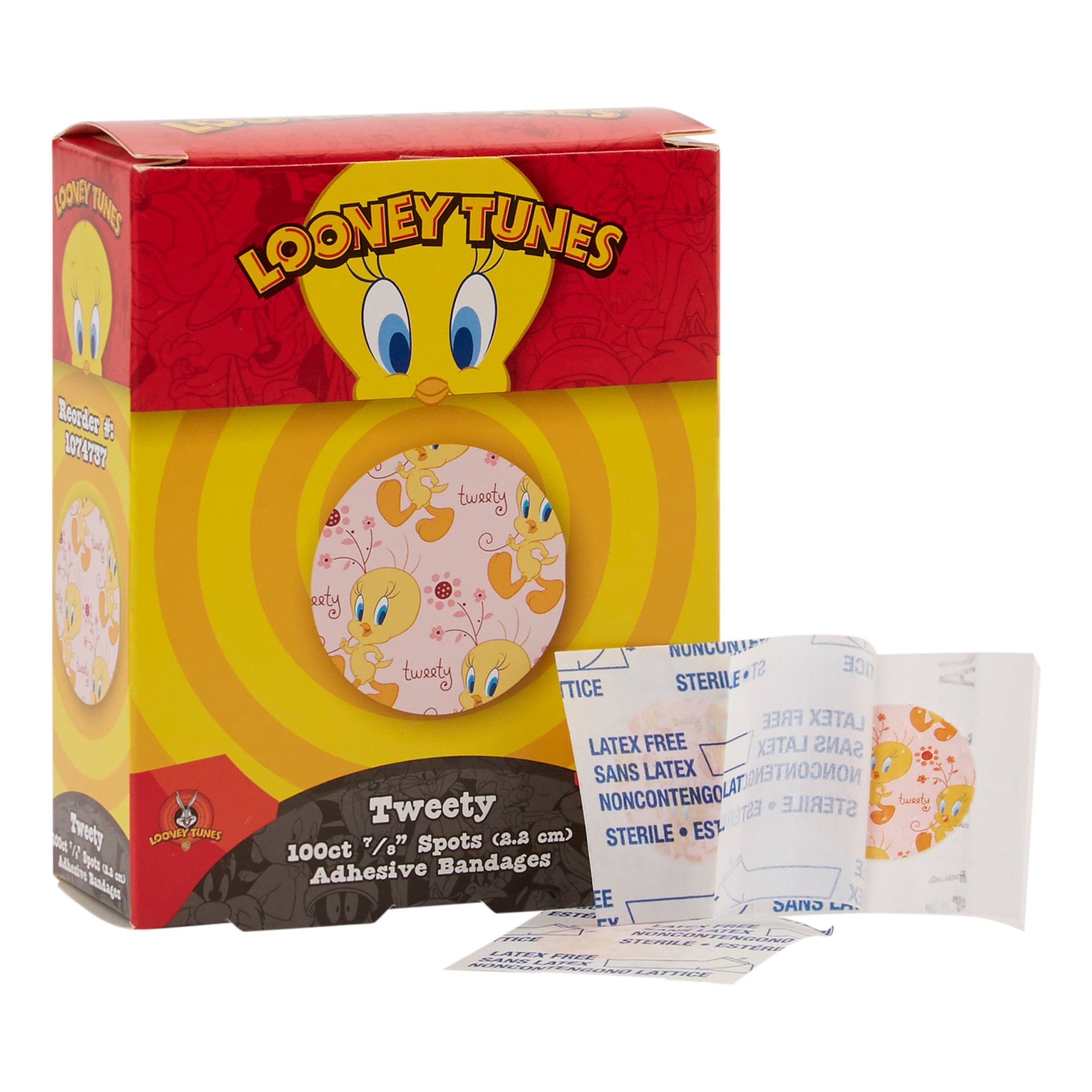 1074737 0.87 In. Spot Tweety Looney Tunes Adhesive Bandages