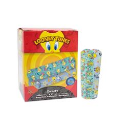1083737 0.75 X 3 In. Looney Tunes Adhesive Bandages Sterile Tweety Boy & Girl Assortment