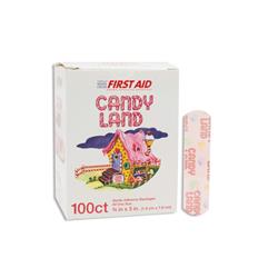 10850 0.75 X 3 In. Hasbro Adhesive Candy Land Sterile Bandages