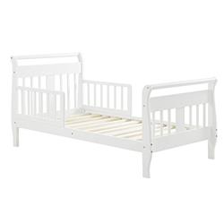 DL1646RW Burton Sleigh Toddler Bed, White