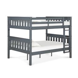 Da8304gr Moon Full Over Full Bunk Bed With Usb Port, Gray - 63.13 X 79.25 X 59 In.
