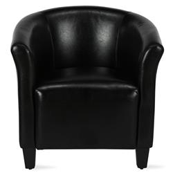 Dl8460 Bermuda Upholstered Accent Armchair, Black