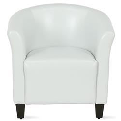 Dl8460-w Bermuda Upholstered Accent Armchair, White