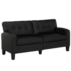 Dl015sf-bk Zakari Modern Small Space Sofa Couch, Black