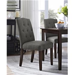 De49115 Bethany Tufted Dining Chair, Gray