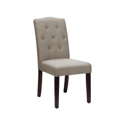 De72898 40 X 19 X 25 In. Bethany Tufted Dining Chair, Taupe