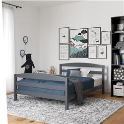 De16415 Palm Bay Wood Bedroom Furniture Full Size Frame, Gray
