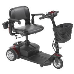 Drive Medical Sfex2317fs-12 Spitfire Ex2 3-wheel Travel Scooter, Standard Battery, Black