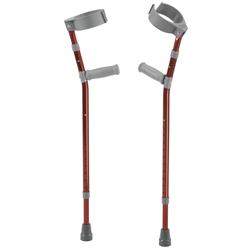 Fc100-2gr Pediatric Forearm Crutches, Castle Red Pair - Small