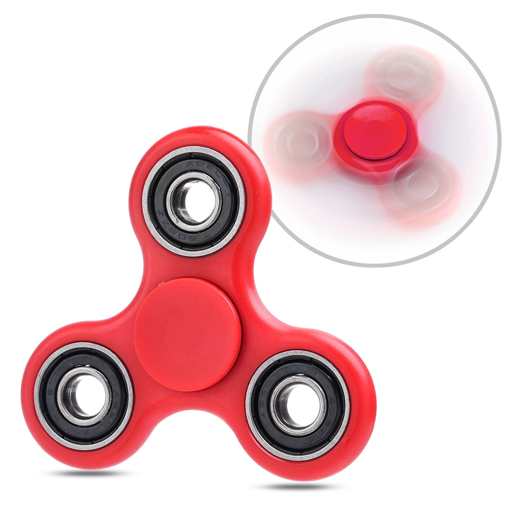 Oafgs-tri-rd Tri-spinner Spinner Toy Stress Reducer - Red