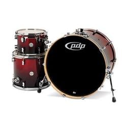 UPC 647139223315 product image for PDCM2413RB Red To Black Fade - Chrome Hardware Kit Drums, 3 Piece | upcitemdb.com