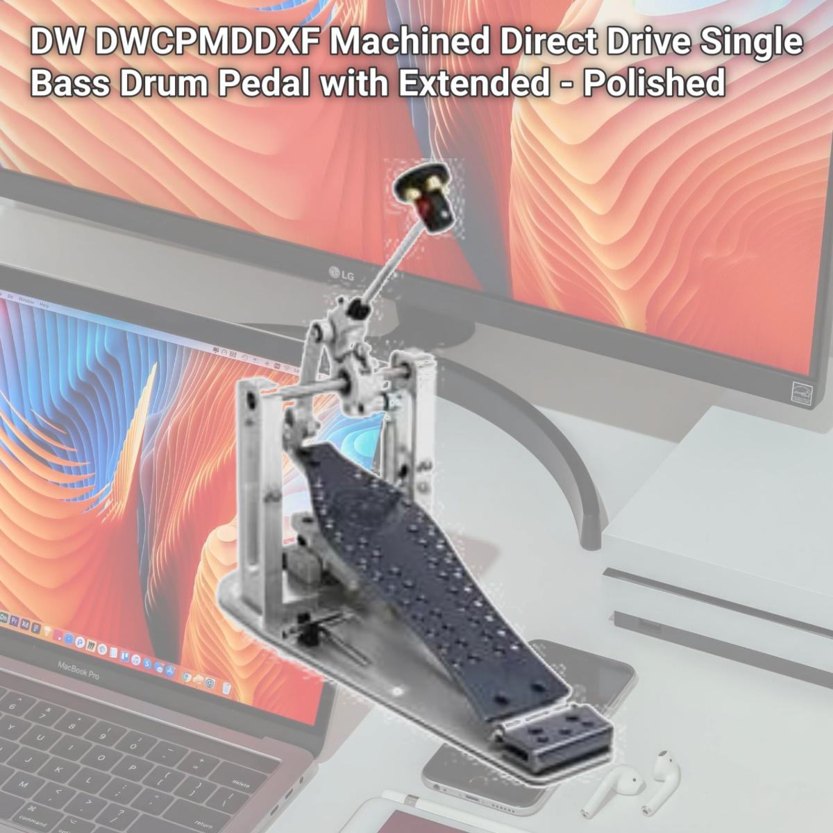 Picture of DW DWCPMDDXF Machined Direct Drive Single Bass Drum Pedal with Extended - Polished