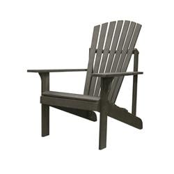 V1823 Renaissance Outdoor Patio Wood Adirondack Chair, Vista Grey - 41 X 32 X 41 In.