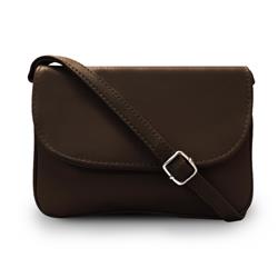 Ca-2025brw Multi Pocket Leather Messenger Bag, Brown