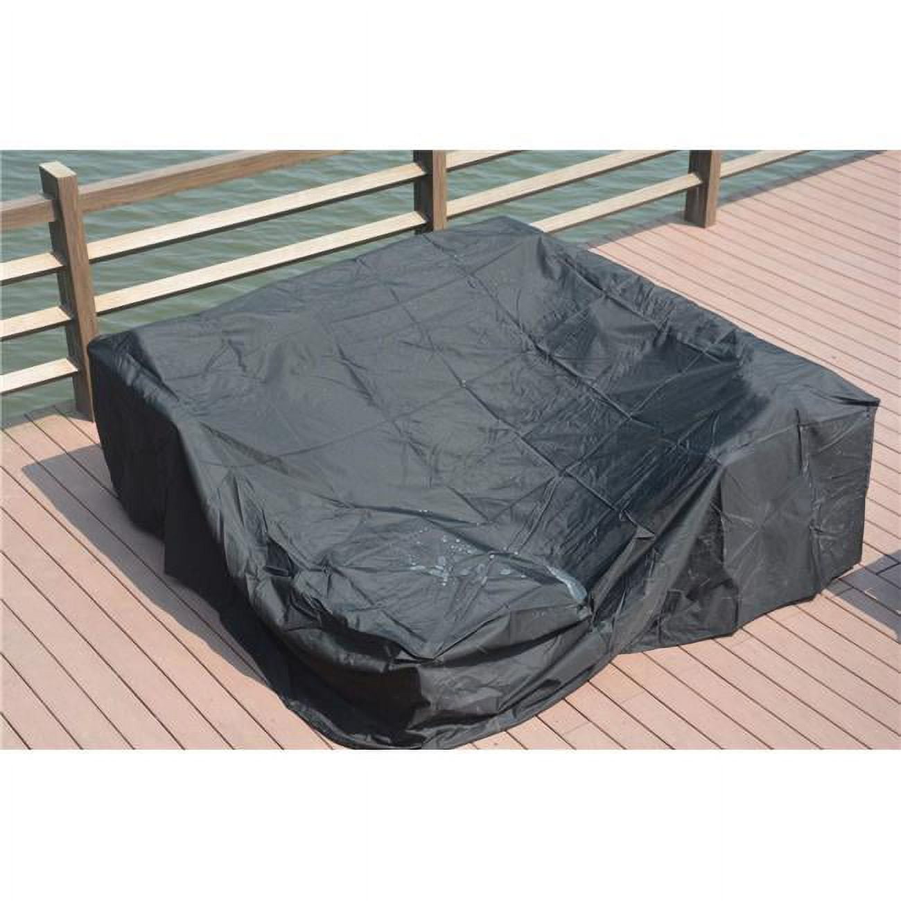 Rc-1402 Bambi Square Patio Dining & Sofa Set Cover, Black - 91 X 91 X 28 In.