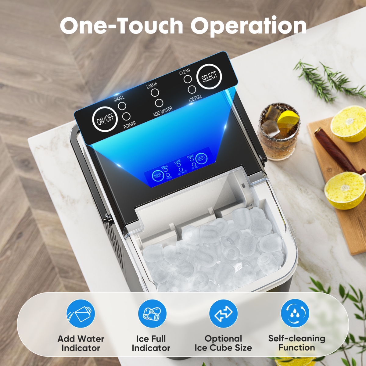 Picture of Direct Wicker UBS-W2201138025 Small Portable Home Use Ice Maker