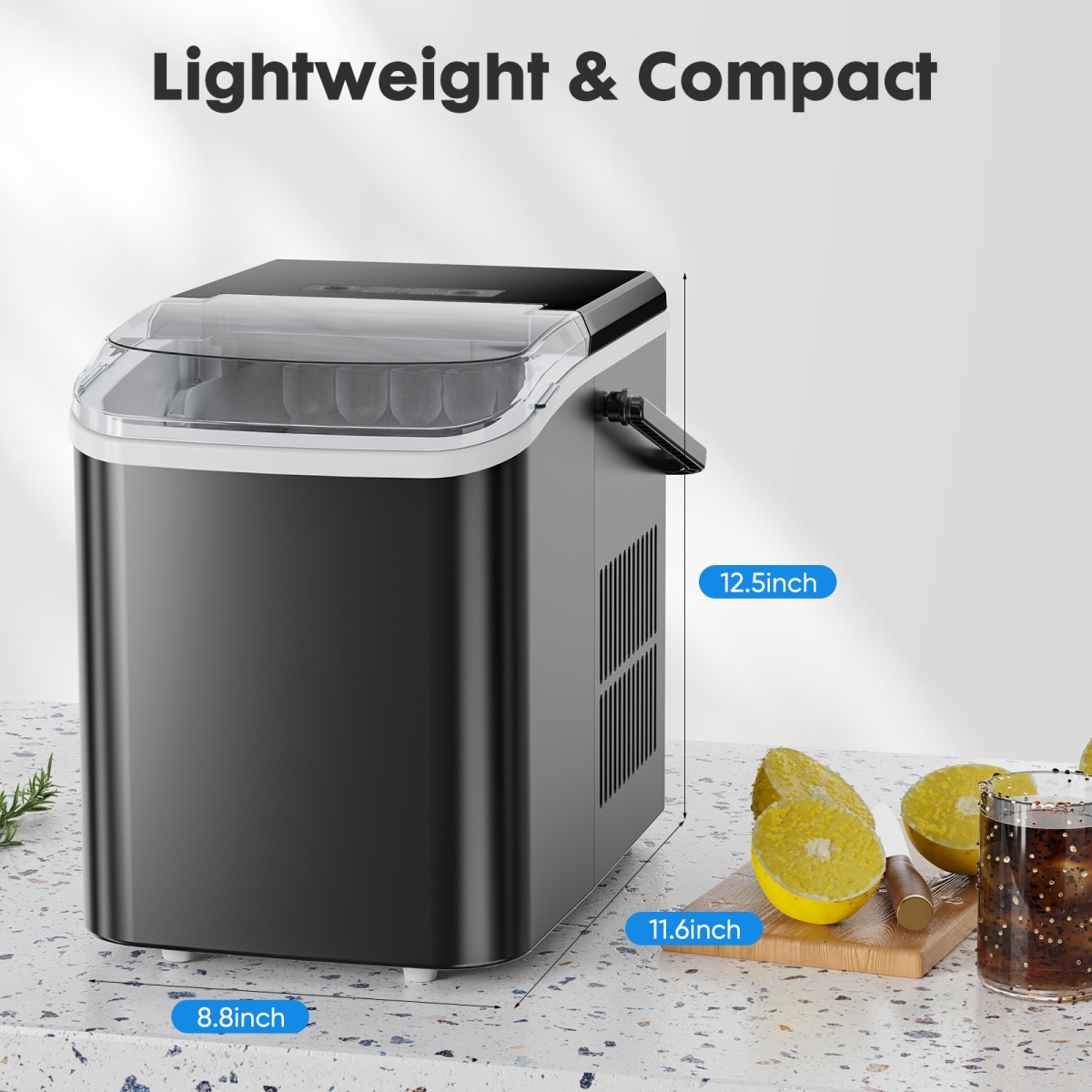 Picture of Direct Wicker UBS-W2201138025 Small Portable Home Use Ice Maker