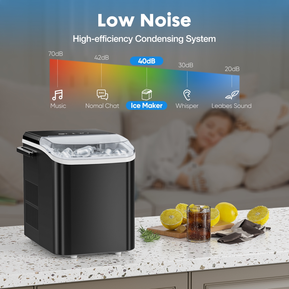 Picture of Direct Wicker UBS-W2201138025 Small Portable Home Use Ice Maker