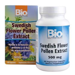 Bio Nutrition 1532951 Swedish Flower Pollen Extract, 500 Mg, 60 Veg Capsules