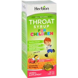 1645035 5 Oz Throat Syrup - All Natural, Cherry For Children