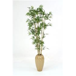 Distinctive Designs T267-g47 Bamboo In Tall Milu Earthenware Vase