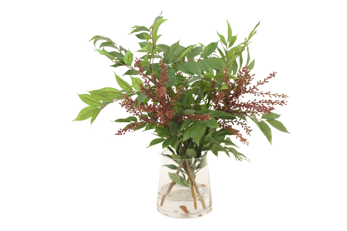 Distinctive Designs 17428 Sumac & Berries in Tapered Glass