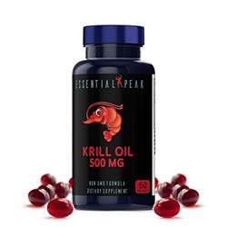 Esp-ko Krill Oil 500 Mg With Omega-3s Epa, Dha & Astaxanthin, 60 Softgels Worth For 1 Month