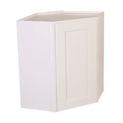 561779 24 X 30 X 12 In. Corner Wall Cabinet, White Shaker