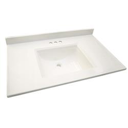 557660 61 In. Camilla Centerset Vanity Top - Solid White
