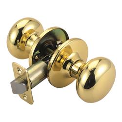 753095 Pro Cambridge Hall & Closet Door Knob, Polished Brass
