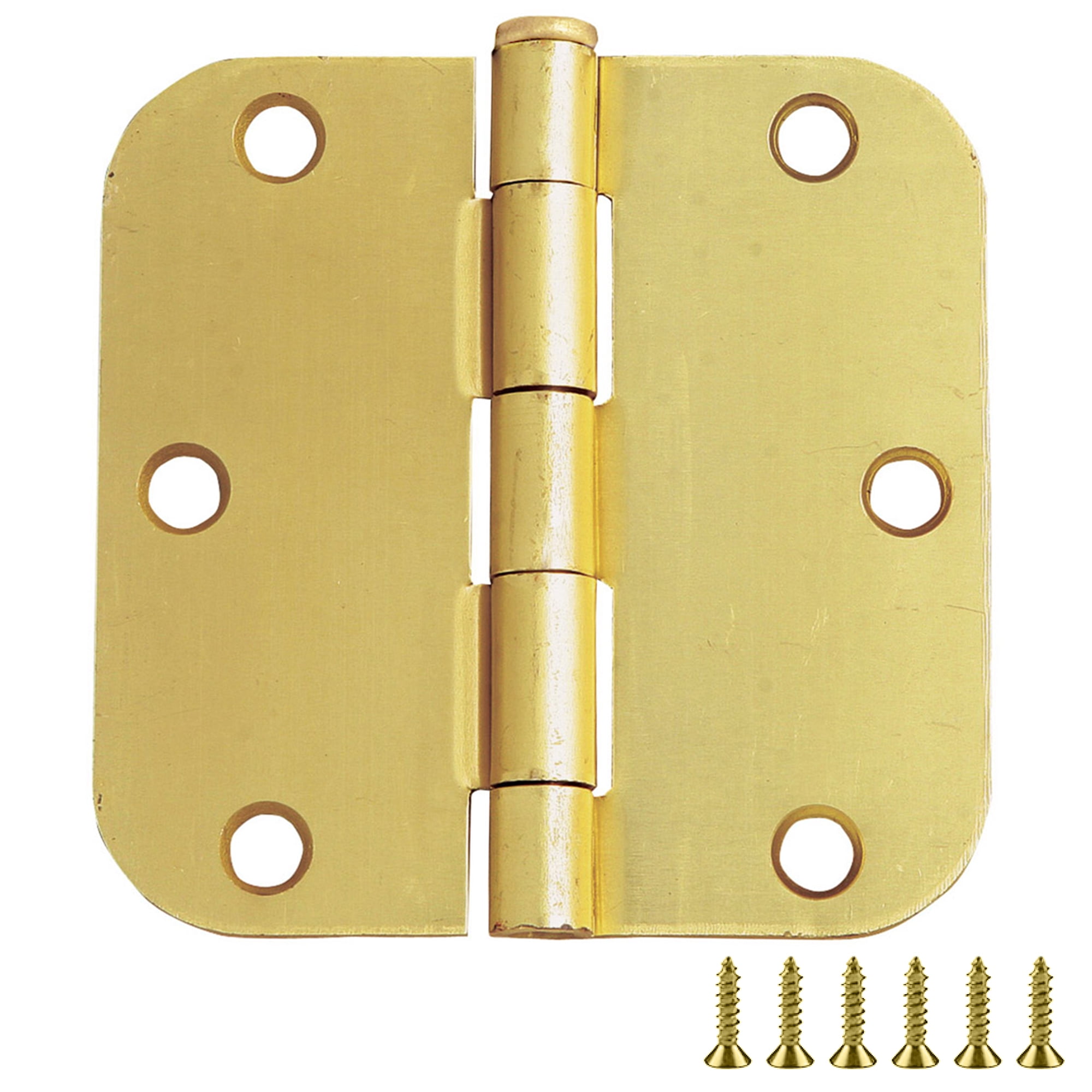 181396 Door Hinge, Satin Brass - 3.5 X 0.62 In. - 3 Per Pack