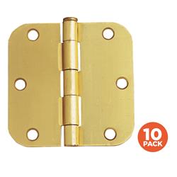 181404 Door Hinge, Satin Brass - 3.5 X 0.62 In. - 10 Per Pack