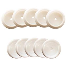 182741 1.37 In. Closet Pole Socket, White - Pack Of 5