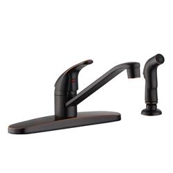Designhouse 584003 Middleton Single Handle Standard Kitchen Faucet With Side Spray, Oil Rubbed Bronze