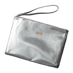 Design Imports 810287 Glam Clutch Bag - Silver