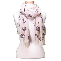 UPC 804879000198 product image for Design Imports ACH471-BGE Lightweight Anchors Scarf - Beige | upcitemdb.com