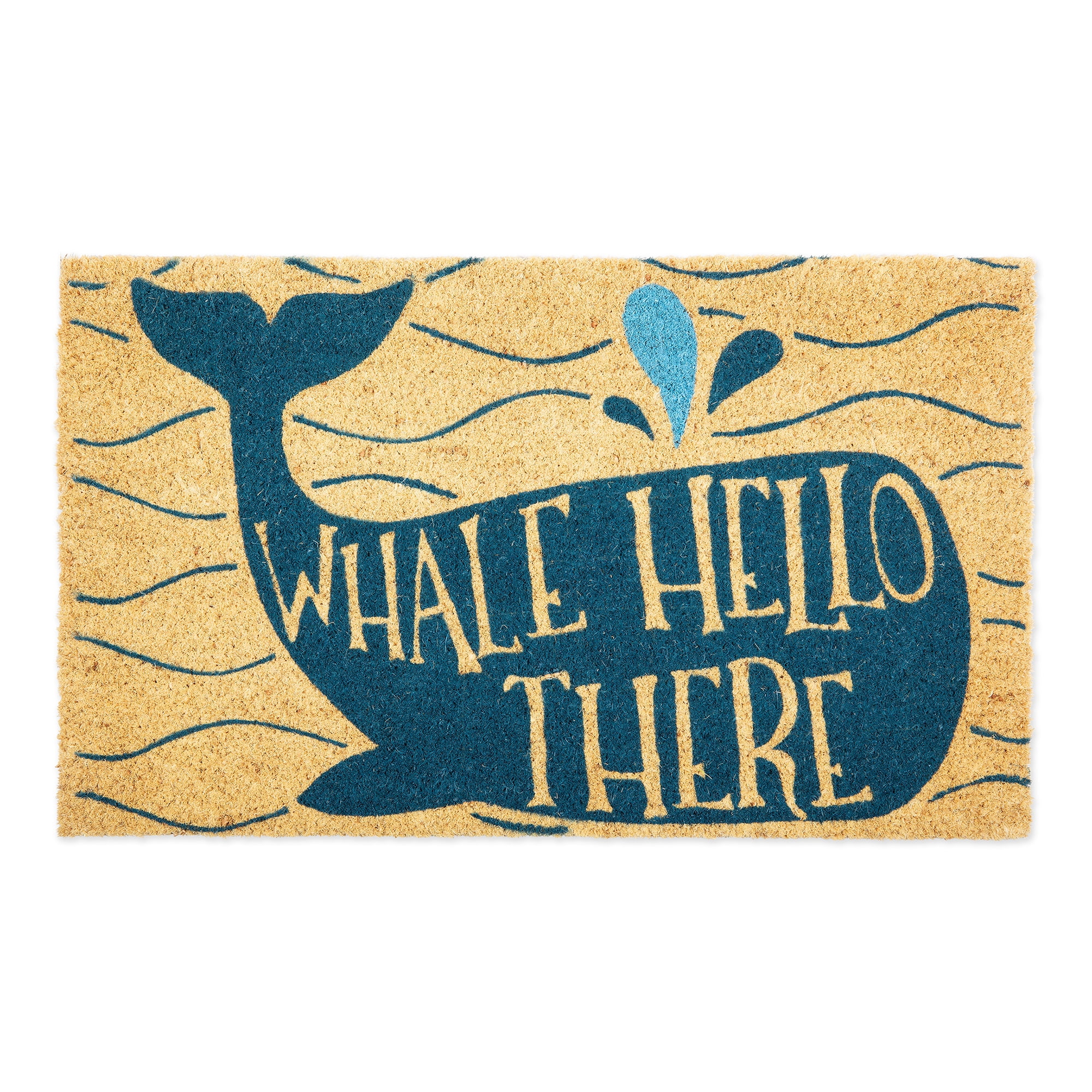 Design Imports Camz11135 18 X 30 In. Whale Hello There Doormat