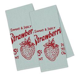 Design Imports Camz10848 Strawberry Picking Printed Dishtowel