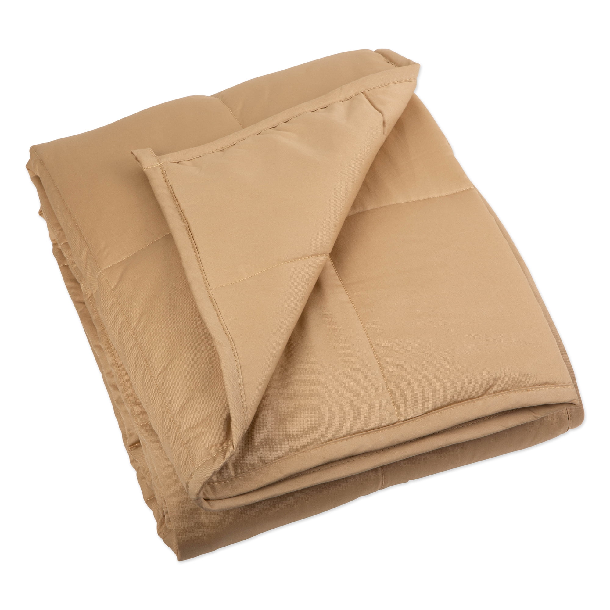 Z02286 15 Lbs Weighted Blanket , Taupe - 48 X 72 In.