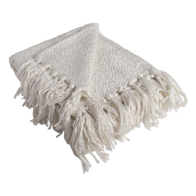 9120a Luxury Weave Throw, Ivory - 50 X 60 In.