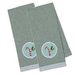 Design Imports Camz10823 Candy Cane Embellished Dish Towel
